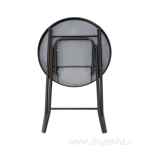 Round Mesh Table and Mesh Chairs